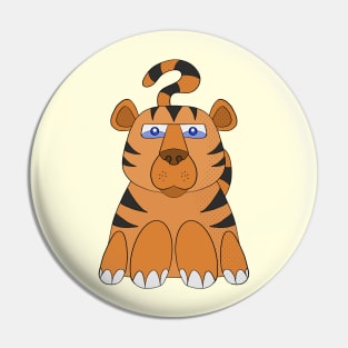 A nice and curious tiger Pin