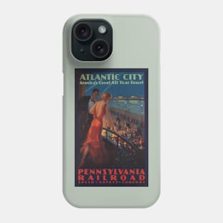 Atlantic City Pennsylvania Railroad Vintage Travel Poster Phone Case