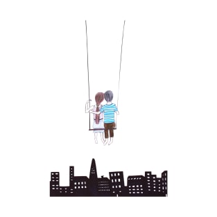 Couple on a swing T-Shirt