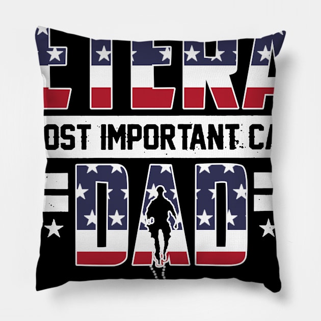 The Most Important Call Me Veteran Dad Pillow by gotravele store