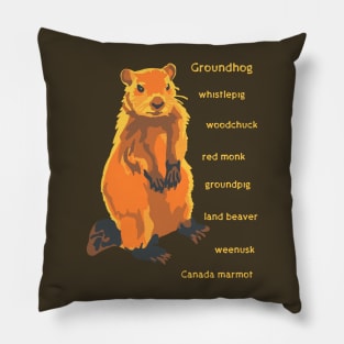 A Groundhog By Any Other Name Pillow