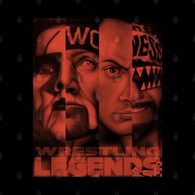 Wrestling legends Red by SAN ART STUDIO 