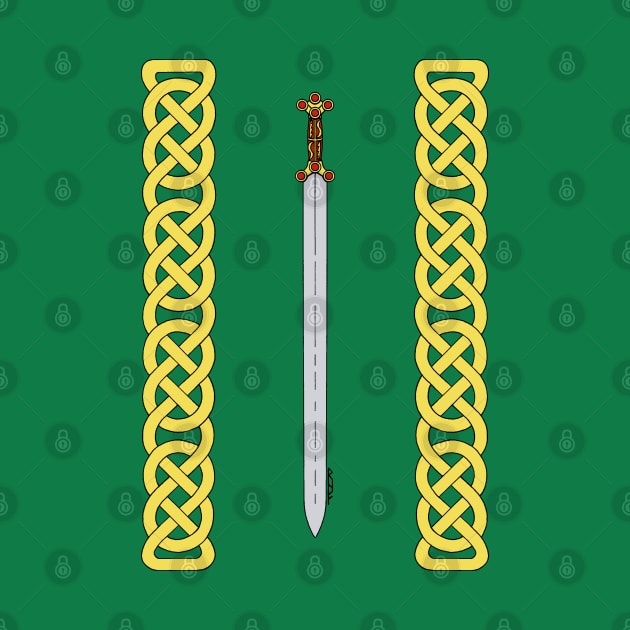 Celtic Sword and Knotwork by AzureLionProductions