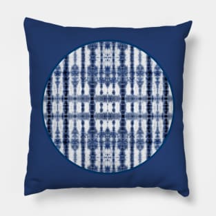 Tiki Shibori Blue Pillow