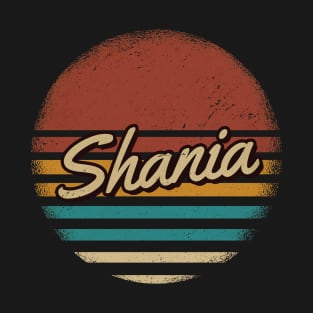 Shania Vintage Text T-Shirt