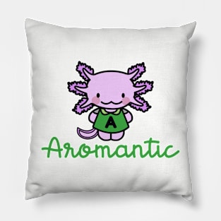 aromantic axolotl Pillow