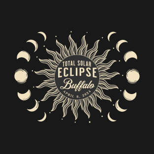 Total Solar Eclipse Buffalo New York USA April 2024 T-Shirt