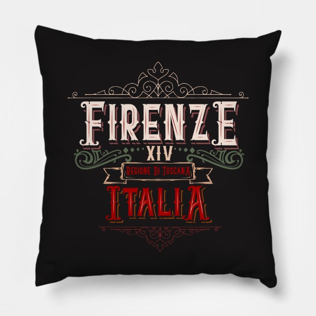 Firenze Italia regione di toscana Pillow by SpaceWiz95