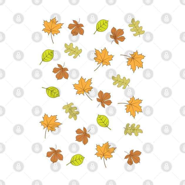 Autumn Leaves Pattern by Julorzo