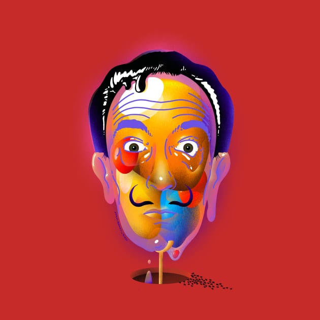 Salvador Dali Transparent Face by juan_ignacio_rossi