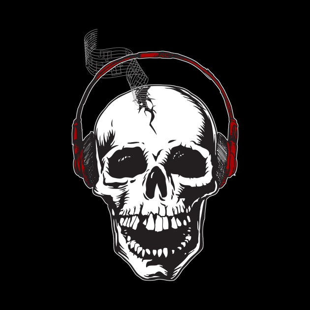 Musical Skull by WickedNiceTees