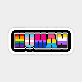 Human Lgbt Flag Gay Pride Month Transgender Magnet