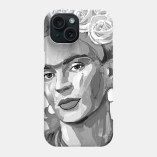 Frida Kahlo Black and White 1 Phone Case