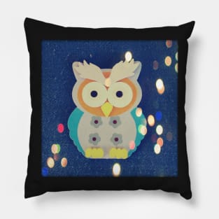 Cute Happy Owl Pillow