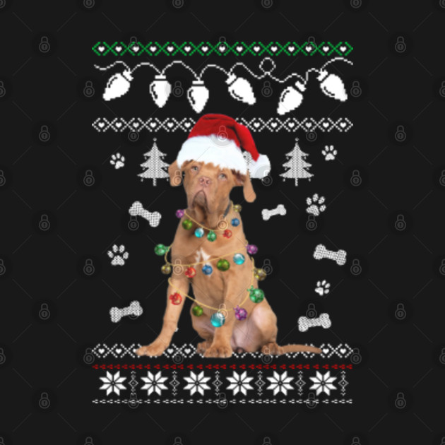 Discover VIZSLA Dog Santa Hat Ugly Christmas Sweater Happy Holidays Season - Merry Christmas Dog - Vizsla Dog - T-Shirt