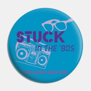 Stuck in the 80s Boom Box Pin