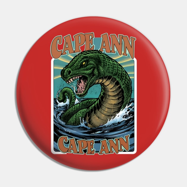 The Cape Ann Serpent Pin by OldSchoolRetro