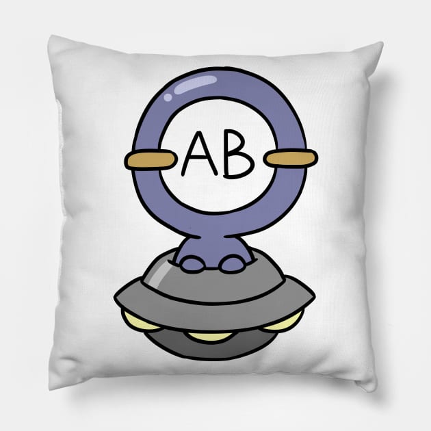 AB bloodtype Pillow by Oricca