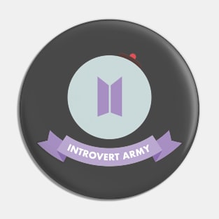 BTS introvert ARMY logo Pin