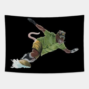 Snowboarding Adventure Fantasy Illustration Tapestry