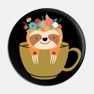 Sloths And Coffee Pin