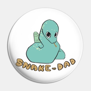 Full Time Snake Dad Pin