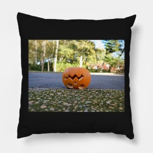 Halloween pumpkin upside down post halloween. Pillow