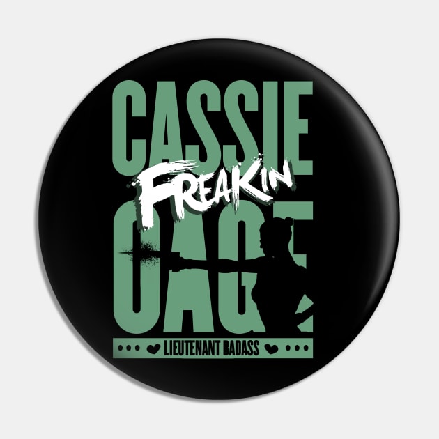 Lieutenant Badass - Cassie Cage Pin by ChrisPierreArt