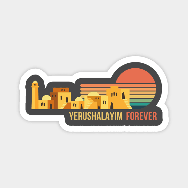Yerushalayim Forever Magnet by Uri Zehavi