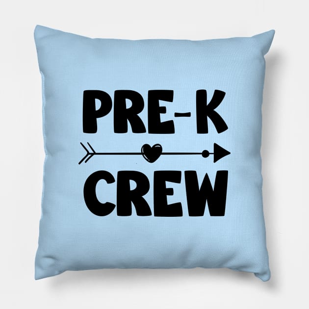 Pre-k Crew Pillow by Teesamd