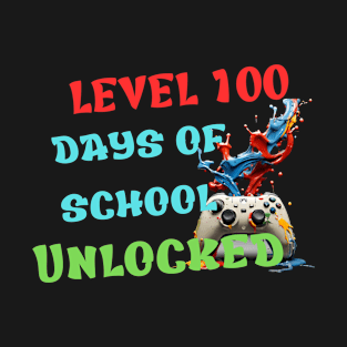 Level 100 Days Of School Unlocked T-Shirt