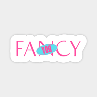 Fancy you LOGO TWICE PINK & BLUE Magnet