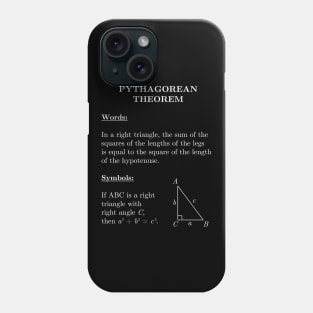 Pythagorean Theorem 2 Phone Case