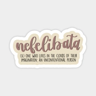 Nefelibata Aesthetic Word Definition Magnet