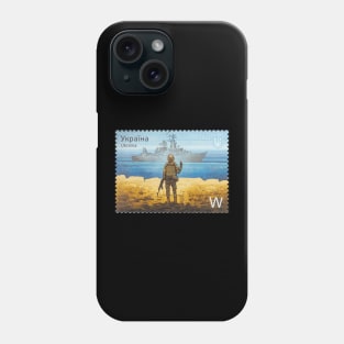 Russian warship, go fuck yourself (stamp) Phone Case