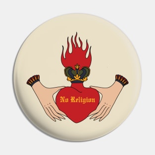 No Religion Pin