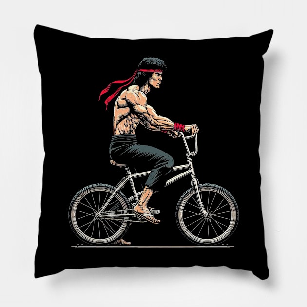 Mortal Kombike Pillow by Games Artwork