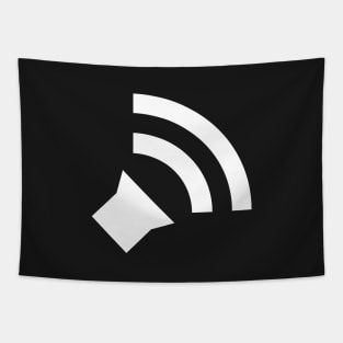 Simple Audio Icon - White Tapestry