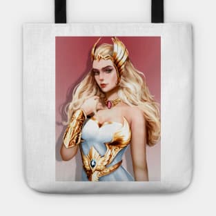 She-Ra with Broskull Necklace Character Art with BG V.2 Tote