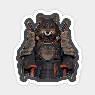 samurai dog Magnet