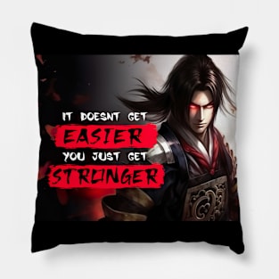 Samurai Motivation Quotes - Anime Wallpaper Pillow