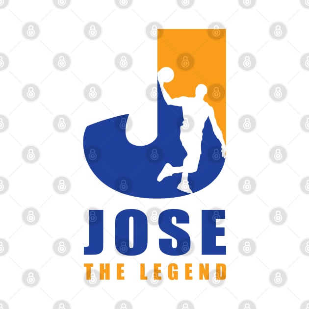 Jose Custom Player Basketball Your Name The Legend by Baseball Your Name