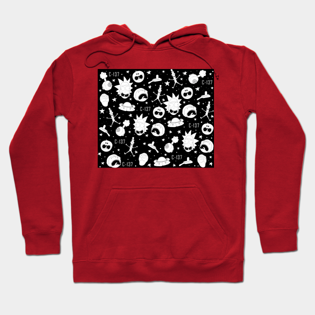 rick and morty white hoodie