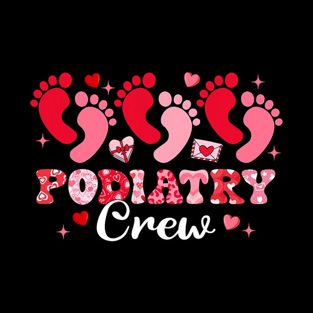 Podiatry Crew Footprint Leopard Podiatrist Valentine_s Day by Neldy