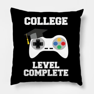 College Level Complete Video Game Gamer Men Graduation Pillow