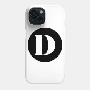 D (Letter Initial Monogram) Phone Case