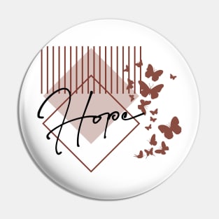 Aesthetic Typography Hope Pin