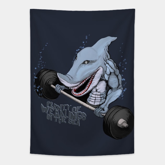 Shark Mode Tapestry by jetti