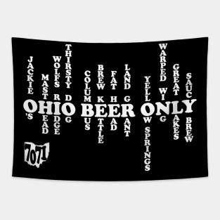 Ohio Beer Only Tapestry