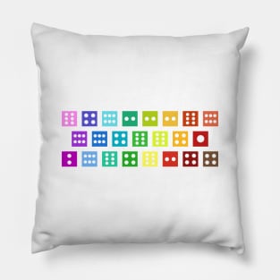 Dota Underlords Minimalistic Dice Cutout Pillow